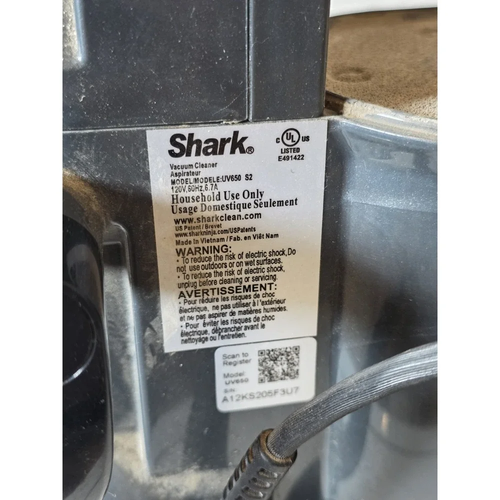Shark Vacuum ZU562 ZU560 ZU561 UV650 UV725 MAIN BODY BASE MOTOR Housing OEM Part